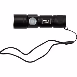 Yato YT-08569, Hand flashlight, Black, Aluminium, Buttons, IPX4, III