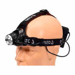 Yato YT-08591, Headband flashlight, Black, Aluminium, IP20, III, LED