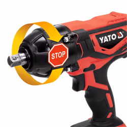 Yato YT-82804 power wrench 1/2" 2200 RPM 300 N⋅m Black, Orange 18 V - Additional view 5