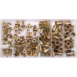 Yato YT-36481, Flush rivet, Carbon steel, Flat head, 150 pc(s)