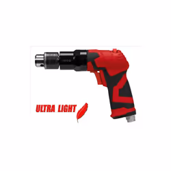 YATO YT-09703, professional reversible air drill 1/4" inlet light composite body