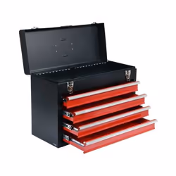 Yato YT-08874 small parts/tool box Stainless steel Black, Red