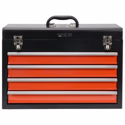 Yato YT-08874 small parts/tool box Stainless steel Black, Red