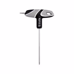 Yato YT-05603, L-torx key, T10, Grey, Silver, Steel, Polypropylene (PP), Thermoplastic Rubber (TPR), 10 cm