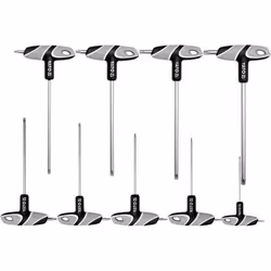 Yato YT-05615, L-torx key set, T10, T15, T20, T25, T27, T30, T40, T45, T50, Grey, Silver, Steel, Polypropylene (PP), Thermopl ...