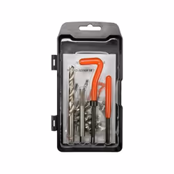 Yato YT-17633, Threading tool kit, High-Speed Steel (HSS), Black, Red, Silver, 30 pc(s)
