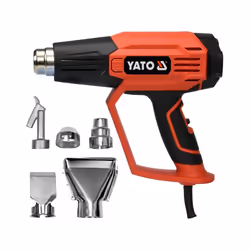 Yato YT-82296 heat gun Hot air gun 500 l/min 650 °C 1600 W Black, Orange