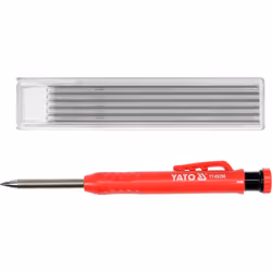 Yato YT-69290, Red, Acrylonitrile butadiene styrene (ABS), Metal, Grey, HB, 2.8 mm, Round