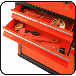 Yato YT-09101 small parts/tool box Tool chest Metal Black, Red - Additional view 4