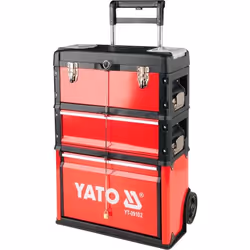 Yato YT-09102, Tool box, Aluminum, Metal, Plastic, Black, Red, 45 kg, 520 mm, 320 mm