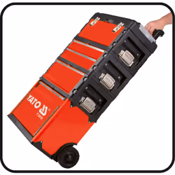 Yato YT-09102 small parts/tool box Aluminum, Metal, Plastic Black, Red