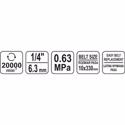 YATO YT-09741 Belt Grinder 6.3 20000 170 - Additional view 7