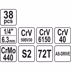 Yato YT-14471 mechanics tool set - Additional view 5