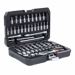 YATO YT-14501 Socket set 56 Chrome Vanadium Steel 1/4