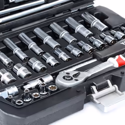 YATO YT-14501 Socket set 56 Chrome Vanadium Steel 1/4