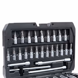 YATO YT-14501 Socket set 56 Chrome Vanadium Steel 1/4 - Additional view 4