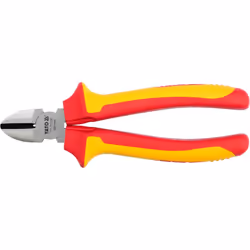 Yato YT-21159, Diagonal-cutting pliers, Chromium-vanadium steel, Red, Yellow, 1000 V, 180 mm