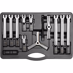 Yato YT-25105, Puller with sliding jaws, Carbon steel, Chrome, Black, Stainless steel, 12 pc(s)