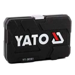 YATO YT-38561 Socket set 22 Hexagon Chrome Vanadium Steel, Chrome-Molybdenum Steel 3/8", 3/8 with ratchet function
