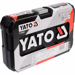 YATO YT-38561 Socket set 22 Hexagon Chrome Vanadium Steel, Chrome-Molybdenum Steel 3/8", 3/8 with ratchet function - Additional view 7