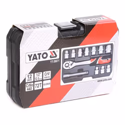 Socket set; YATO; 12 Chrome Vanadium Steel 1/2
