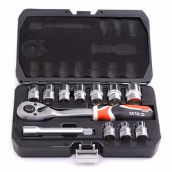 YATO YT-38671 Socket set 12 Chrome Vanadium Steel 1/2 - Additional view 4