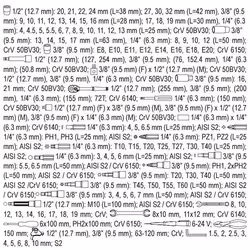 YATO YT-38875 Tool kit 12.5 (1/2"), 6.3 (1/4"), 10 (3/8") - Additional view 4