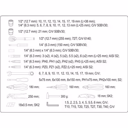 YATO YT-38951 Tool kit 12.5 (1/2"), 6.3 (1/4") - Additional view 9