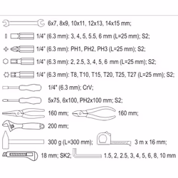 YATO YT-39280 Tool kit 6.3 (1/4")