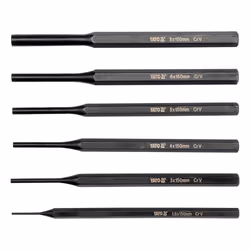 Yato YT-47121, Drift punch set, Chromium-vanadium steel, Hexagonal, Black, 6 pc(s)