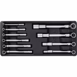 Yato YT-55456, Socket wrench set, 10 pc(s), L-shaped, 7,8,9,10,11,12,13,14,17,19 mm