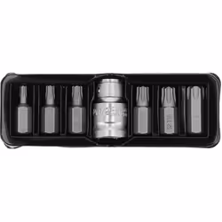 Yato YT-0410, 6 pc(s), Torx, 9.5 mm, T25, T30, T40, T45, T50, T55, Steel, 25.4 / 2 mm (1 / 2")
