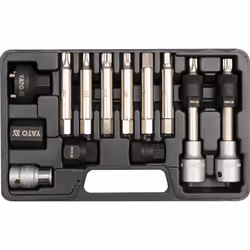 Yato YT-0421, 8 pc(s), Hex (metric), Torx, T50, T40, 8,10 mm, M8, Box