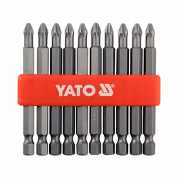 Yato YT-0480, 10 pc(s), Phillips, PH 2, 1/4, 21.8 N⋅m, 75 mm