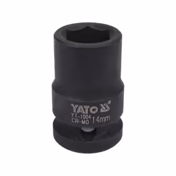 Yato YT-1004, Impact socket, Black, 1/2", Metric, 14 mm, Chrome molybdenum