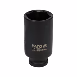 Yato YT-1050, Impact socket set, Black, 1/2", Metric, 30 mm, Chrome molybdenum