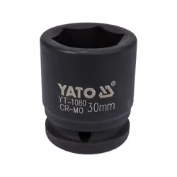Yato YT-1080, Impact socket, Black, 1 head(s), 3/4", Metric, 30 mm