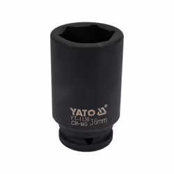 Yato YT-1136, Impact socket, Black, 1 head(s), 3/4", Metric, 36 mm