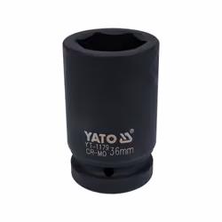 Yato YT-1179, Impact socket, Black, 1 head(s), 1", Metric, 36 mm