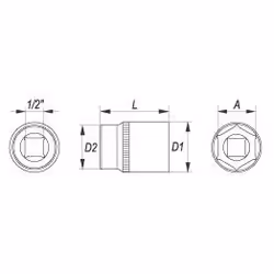YATO YT-1214 Socket 21 Chrome Vanadium Steel