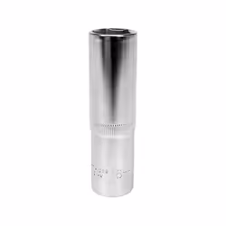 Yato YT-1222, Single item, Socket wrench, Chrome vanadium steel, 1/2", Chrome, 76 mm