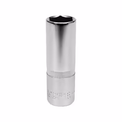 Yato YT-1253, Single item, Socket wrench, Chrome vanadium steel, 1/2", Chrome, 64 mm