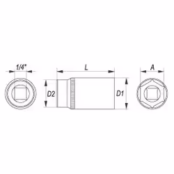 YATO YT-1423 Socket 3121 12 Chrome Vanadium Steel