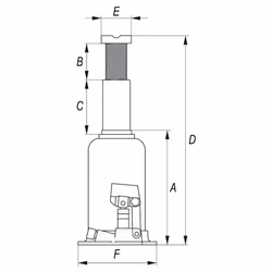 YATO YT-1702 Jack 5 Hydraulic SUVs Bottle jacks