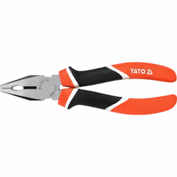 Yato YT-1940, Lineman's pliers, 44 - 62, Chromium-vanadium steel, Polypropylene (PP), Thermoplastic Rubber (TPR), Black, Red, ...