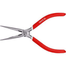 Yato YT-1956, Needle-nose pliers, 2.6 mm, 43 - 62, Chromium-vanadium steel, PVC, Grey, Red