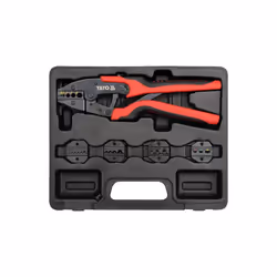YATO YT-2245, professional electricians ratchet crimping tool set quick release