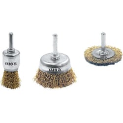 Yato YT-4755 wire wheel/wheel brush Wire brush set 3 pc(s)