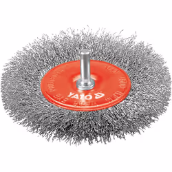 Yato YT-4758, Pre-polishing brush, 4500 RPM, 10 cm, Red, Stainless steel