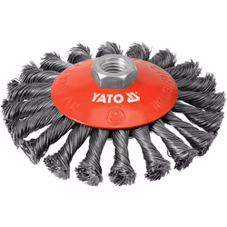 Yato YT-4764, Pre-polishing brush, 10000 RPM, 12.5 cm, Red, Stainless steel